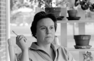 Author Harper Lee, writer of To Kill a Mockingbird, a literary classic studied across the USA, Europe, and Australia.