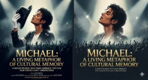 Michael Movie Review: Jaafar Jackson as the King of Pop on a cinematic poster