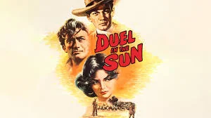 Gregory Peck as the outlaw Lewt McCanles in the 1946 film Duel in the Sun, portraying a dangerous and arrogant expression.